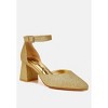 Taznia Glitter Block Heel Women Sandals - 2 of 4