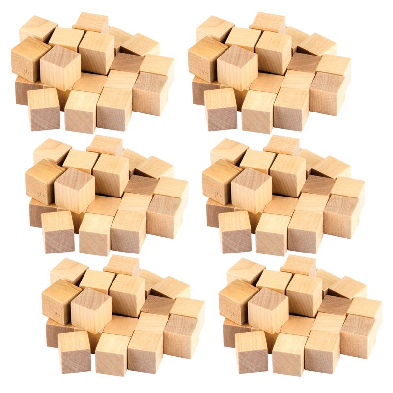 Teacher Created Resources® STEM Basics: Wooden Cubes, 25 Per Pack, 6 Packs, 1 of 2