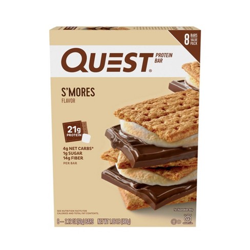 Quest Nutrition S'Mores Protein Bar - 8ct/16.96oz Total - image 1 of 4