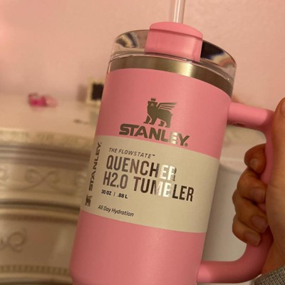 Stanley 30 Oz Stainless Steel H2.0 Flowstate Quencher Tumbler Sizzling Pink  : Target