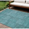 Teal Blue And Aqua Patchwork Washable Indoor Outdoor Area Rug - 2 of 4