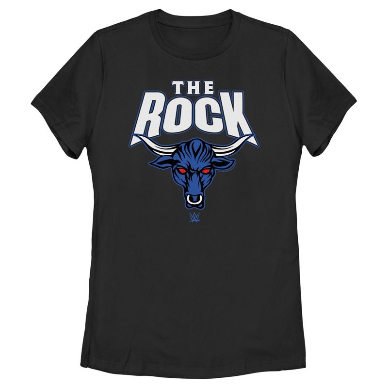 Women's WWE The Rock Bull Logo T-Shirt, 1 of 5