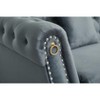 40.9 " Velvet Chesterfield Button-Tufted Chair for Living Room - 4 of 4