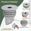 Unique Bargains Silicone Anti-Odor Ring Washing Machine Sealing Drain Stoppers 2 Pcs - 3 of 4