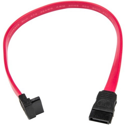 Rocstor Premium 12in SATA to Right Angle SATA Serial ATA Cable - SATA - 12in - SATA - SATA Right Angle Drive Cable