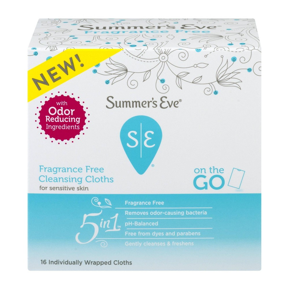 UPC 041608000412 product image for Summer's Eve Fragrance Free Cloths - 16ct | upcitemdb.com