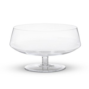 Park Hill Collection Basia Glass Stemmed Low Bowl - 1 of 4