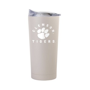 NCAA Clemson Tigers Sand Powder Coat Tumbler - 20oz: Insulated Stainless Steel Drinkware - 1 of 3