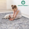 Kumasinova Stain-Resistant Area Rug, Non-Shedding Sand/Ivory Door Mat,Kid & Pet-Friendly, Oriental Area Rug for Living Room,Latex-Free Cotton Backing - 3 of 4