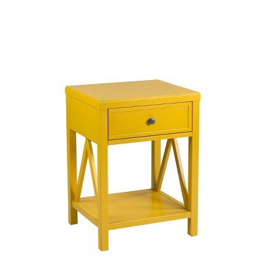 target yellow side table