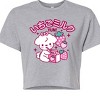 Women's - Instant Message - Strawberry Milk Cropped Graphic T-Shirt - 2 of 4
