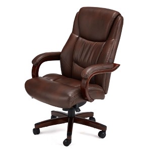 JOMEED Delano Big and Tall Executive Office Chair with Lumbar Support, Brown - 1 of 4