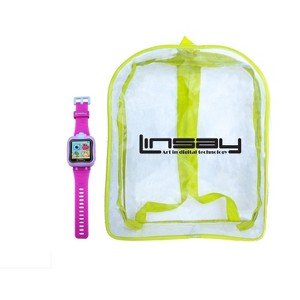LINSAY Kids Smart Watch PINK Selfie Camera with HD 90 Degrees with Back Pack - Pink - 1 of 1