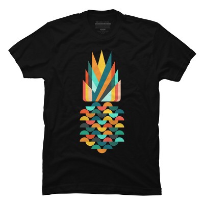 Men's Design By Humans Geometric Pineapple By radiomode T-Shirt