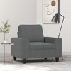 vidaXL Sofa Chair Accent Upholstered Club Armchair for Living Room Fabric - 2 of 4