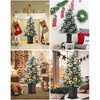 Artificial Christmas Tree, 91 cm Artificial Christmas Tree with 78 LED Lighting & 8 Modes, PVC, Lifelike Tips - 4 of 4