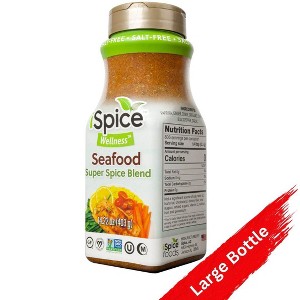 iSpice Blend | Salt-Free Seafood Seasoning | 14.22 oz | Mixed Spice & Seasoning | Bulk Size | Halal | Kosher - 1 of 3