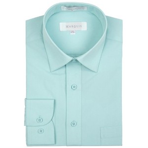 Classic Regular Fit Long Sleeve Point Collar Dress Shirt - 1 of 4
