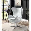 33.5" Brancaster Accent Chair: Acme Furniture, No Assembly, Swivel Base, Wood Composite - 2 of 4