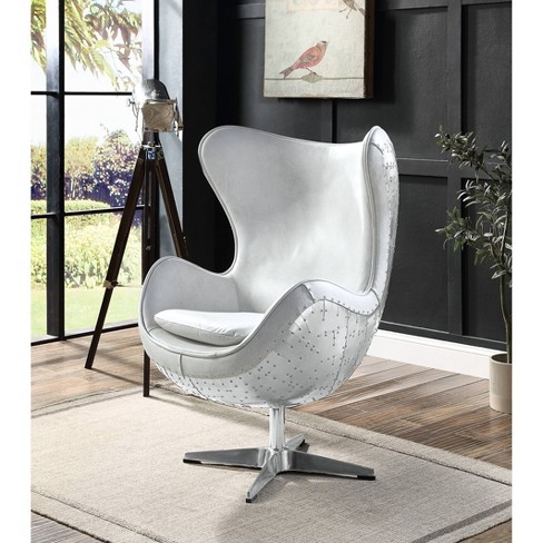 33.5" Brancaster Accent Chair: Acme Furniture, No Assembly, Swivel Base, Wood Composite - image 1 of 4