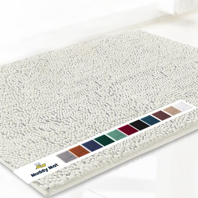 Muddy Mat Highly Absorbent  Soft Chenille Door Mat and Pet Rug Non Slip Thick Washable Area and Bath Mat for Indoor and Outdoor