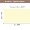 Unique Bargains Wallpaper, Peel and Stick Wallpaper Contact Paper Solid Color Vinyl Self-Adhesive Wall Paper Decorative Khaki Yellow 590" x 23.6" - 2 of 4