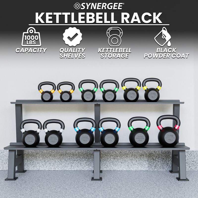 Synergee Kettlebell Storage Rack -, 2 of 8