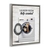 Stupell Industries Laundry Room Help Wanted Floating Frame Canvas Art - 2 of 4
