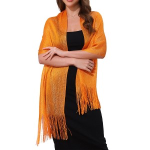 INSPIRE CHIC Women's 100% Polyester Fashion Pashmina Shawls 190 x 45 cm 1 Pc - 1 of 4