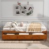 Twin Size Platform Storage Bed With 3 Drawers Easy Assembly Platform Bed Frames No Box Spring Needed Wooden Slat Support - 2 of 4