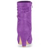 Allegra K Women's Round Toe Ankle Zip Platform High Heel Mid Calf Boots - 3 of 4