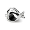 Black Bow Jewelry Sterling Silver Animated Fish Bead Charm - 2 of 4