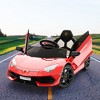 Ride on Car for Kids 12V Licensed Lamborghini Electric Vehicles Battery Powered Sports Car with Control - 2 of 4