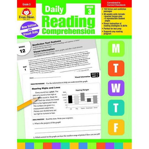 Daily Reading Comprehension Grade 3 By Evan Moor Educational Publishers Paperback Target