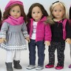 Sophia’s Fleece Sweatshirt with faux fur Collar for 18" Dolls, Hot Pink - 4 of 4