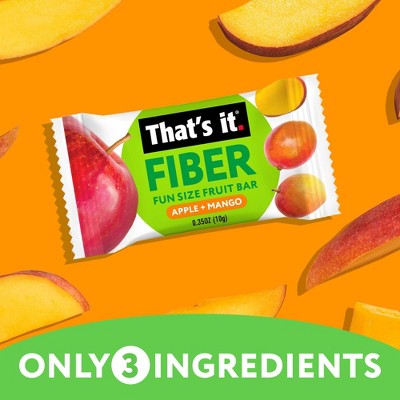 That's It. Fiber Fun Size Apple + Mango Fruit Bars - 0.35oz/12ct