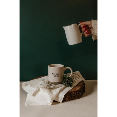 Warm and Cozy White Ceramic Christmas Coffee Mug