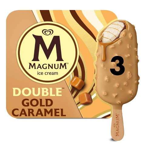 Magnum Frozen Double Gold Caramel Ice Cream Bars - 3pk/8.62 Fl Oz : Target