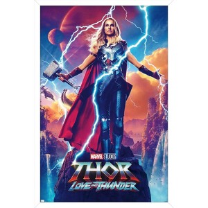 Trends International Marvel Thor: Love and Thunder - Jane Foster One Sheet Framed Wall Poster Prints - 1 of 4