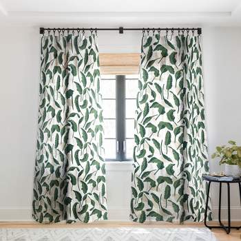 Marta Barragan Camarasa Simple tropical nature G Single Panel Sheer Window Curtain - Deny Designs