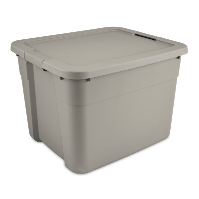 Image of 20gal Latching Storage Tote Light Gray - Brightroom™