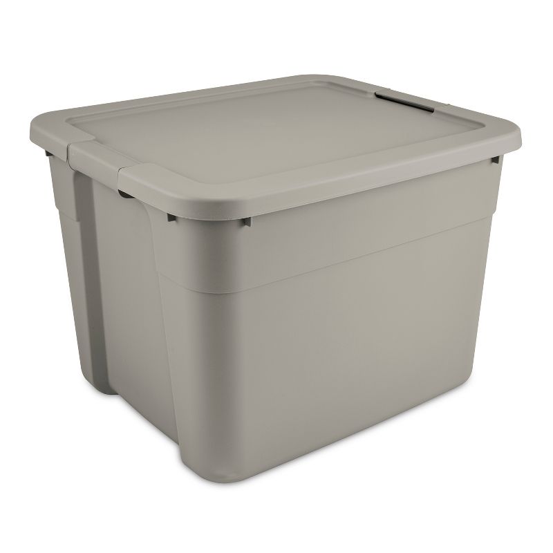 20gal Latching Storage Tote Light Gray - Brightroom&#8482;, 1 of 8
