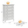 Nasitip 5 Drawers Dresser for Bedroom, 48'' Tall Wood Chest of Drawers Dresser with Large Storage Organizer for Living Room, Closets, Hallway - 2 of 4