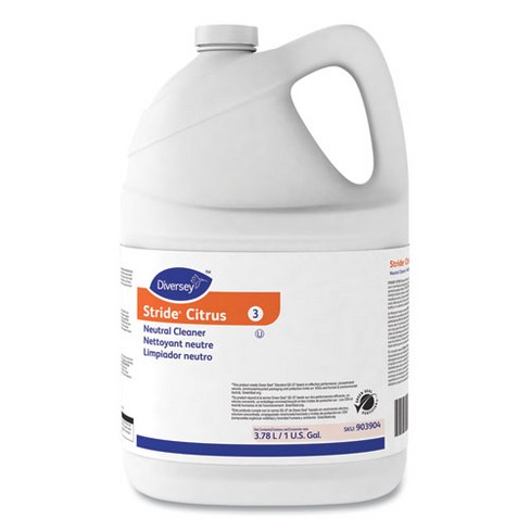 Diversey Stride Neutral Cleaner, Citrus, 1 Gal, 4 Bottles/carton : Target