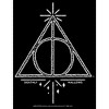 Juniors Womens Harry Potter Deathly Hallows Symbol T-Shirt - 2 of 4
