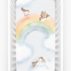 Rookie Humans Rainbow and Birds 100% Cotton Fitted Crib Sheet - image 2 of 4