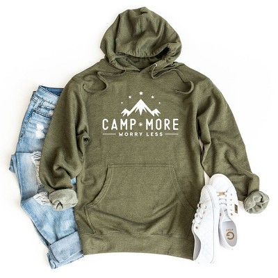 Simply Sage Market Women's Graphic Hoodie Camp More Worry Less Mountains
