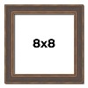 PosterPalooza | Square Elegant Brown Picture Frame - UV Acrylic, Foam Board Backing, Hanging Hardware - 2 of 4