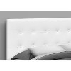 Monarch Specialties Bed Headboard Only Queen Size Bedroom Upholstered Pu Leather Look White Transitional - 4 of 4