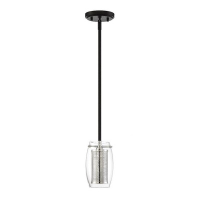 Dunbar Warm Brass and Bronze Mini Pendant Light